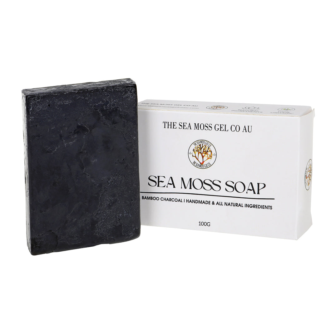 Handmade Sea Moss Soap with Bamboo Charcoal