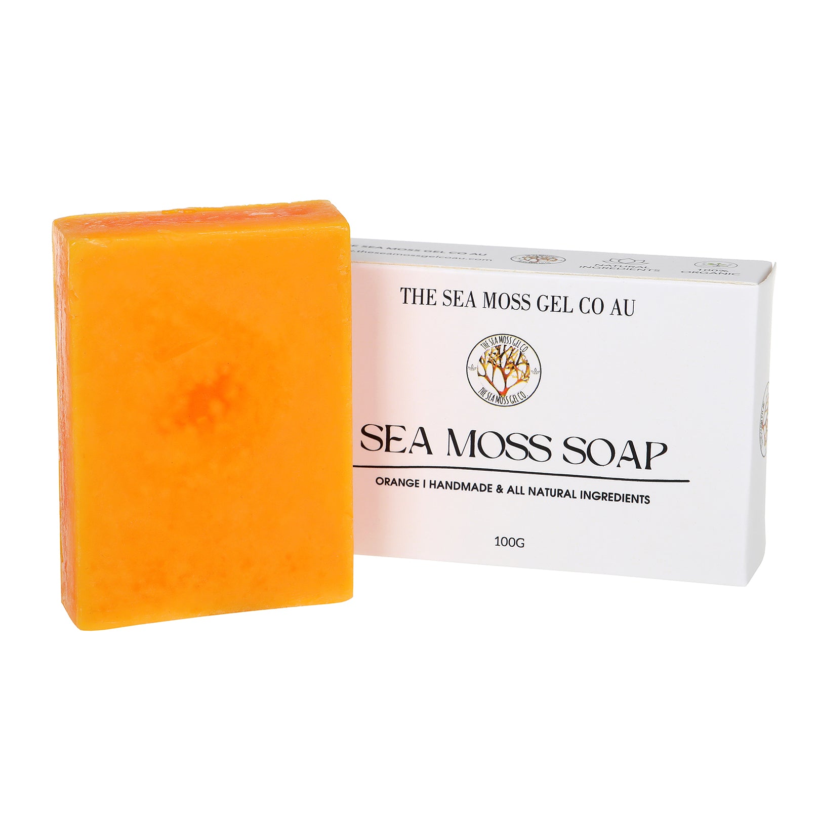 Handmade Sea Moss Soap with Orange The Sea Moss Gel Co AU